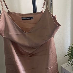 Misguided silk dress - pink